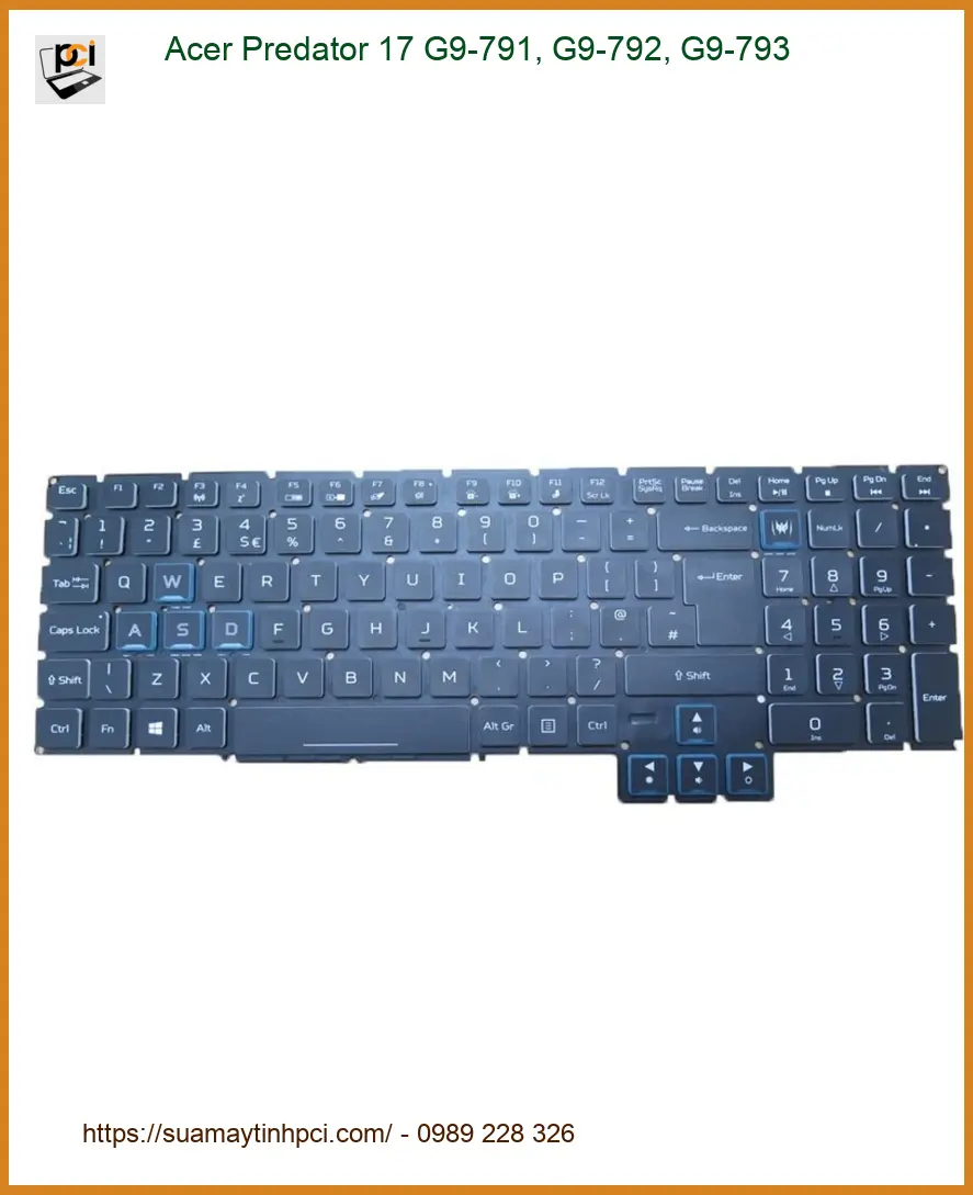 Thay Bàn Phím Laptop ACER Predator 17 - Sửa Nhanh Lấy Liền TPHCM