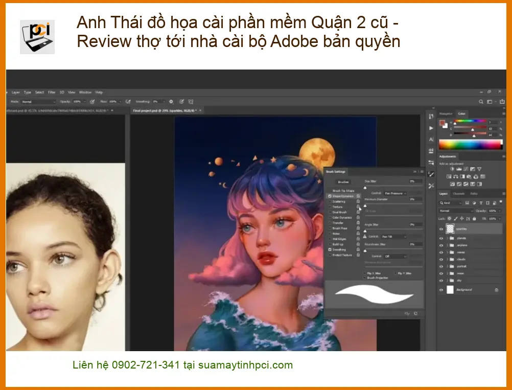 Laptop Anh Thái đồ họa cài phần mềm Quận 2 – Thợ cài Adobe bản quyền