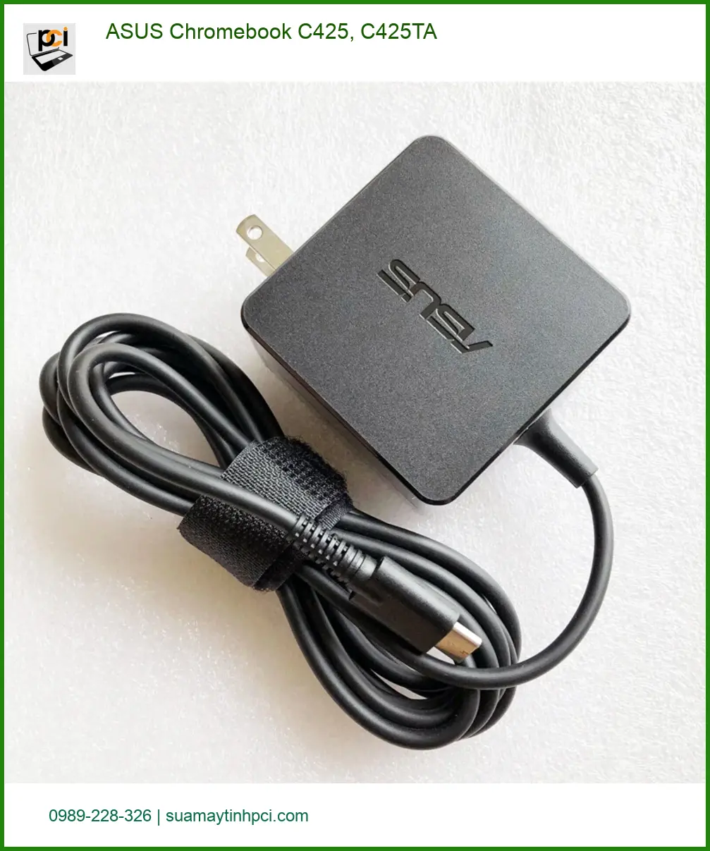 Sạc Laptop ASUS Chromebook C425, C425TA - Thay Sạc Lấy Ngay TPHCM
