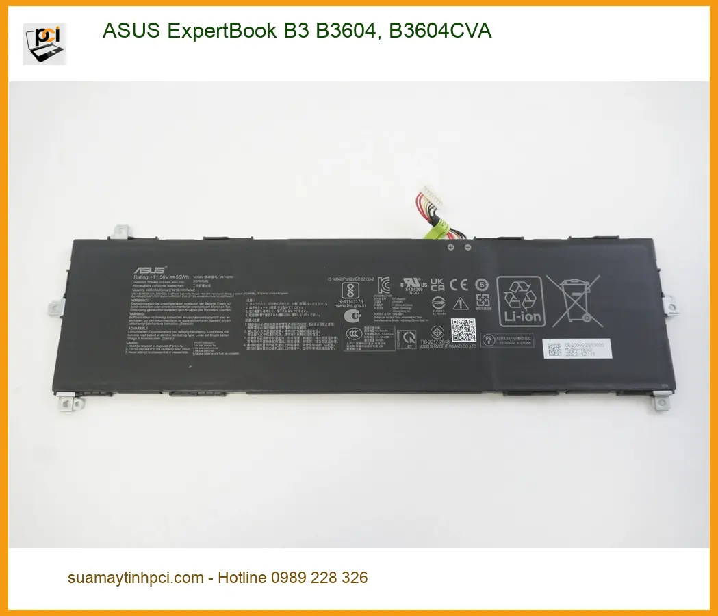 Pin Laptop ASUS ExpertBook B3 B3604 CVA - Thay Pin Lấy Liền, Gần Ngay TPHCM