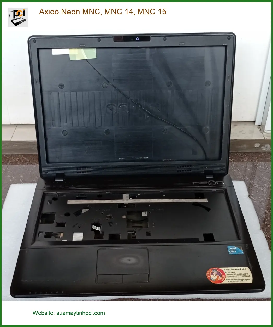 Vỏ Laptop Axioo Neon MNC - Thay Vỏ Laptop Nhanh Chóng TPHCM