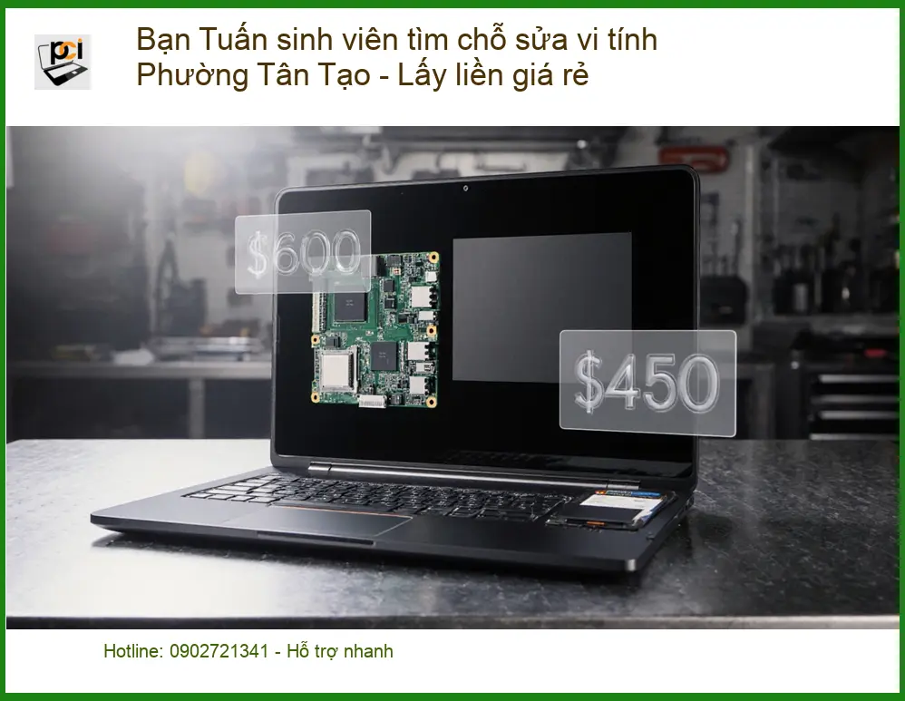 Sửa máy tính Bạn Tuấn Phường Tân Tạo – Trung tâm lấy liền giá tốt