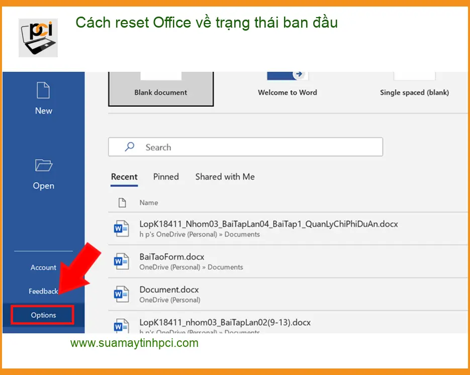 Văn phòng Cách reset Office về trạng thái ban đầu – Trung tâm hỗ trợ kỹ thuật PCI