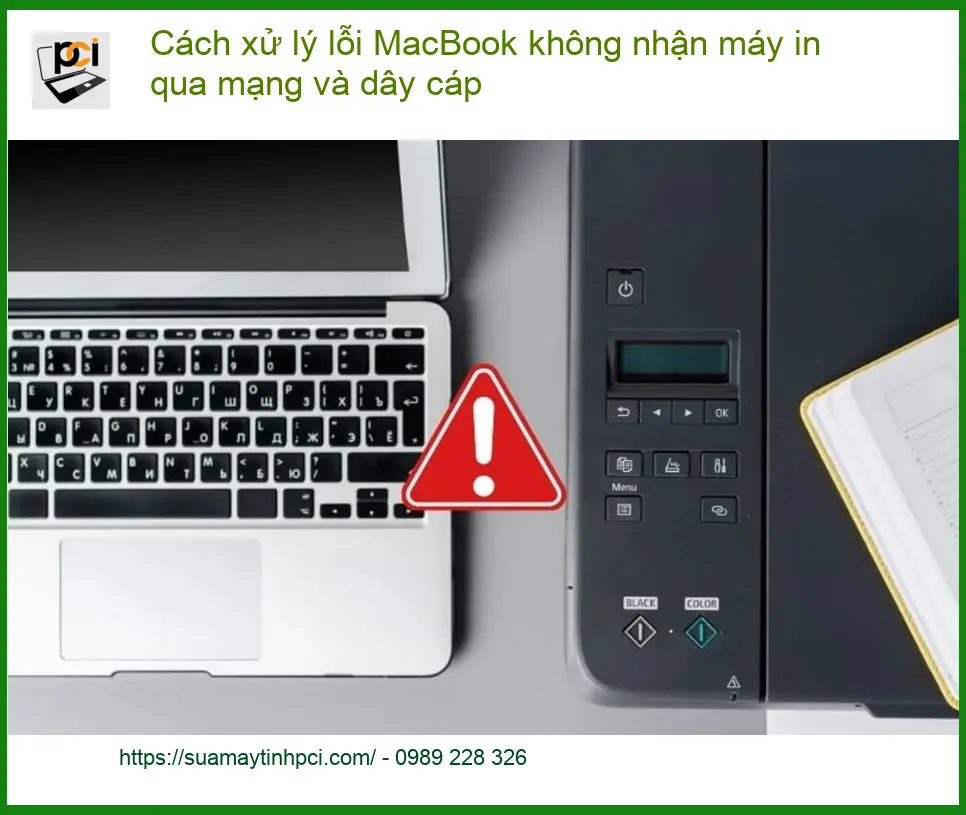 Macbook lỗi không nhận máy in qua mạng, dây – Trung tâm hỗ trợ