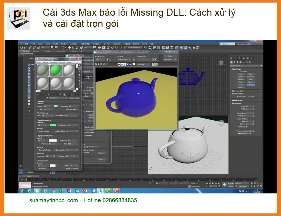 Thủ thuật Cài 3ds Max báo lỗi Missing DLL – Trung tâm sửa máy tính TPHCM