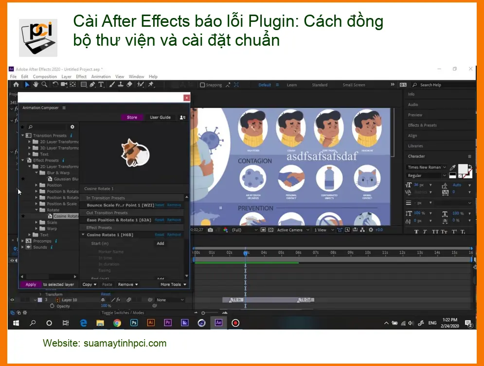Thủ thuật Cài After Effects lỗi Plugin: Đồng bộ thư viện – Trung tâm hỗ trợ