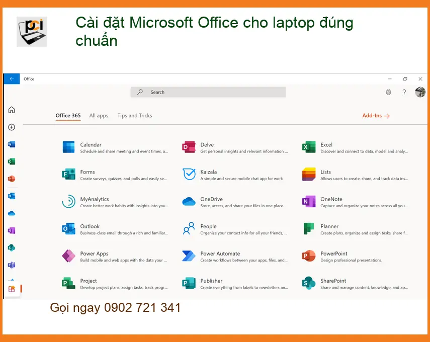 Văn phòng Cài đặt Microsoft Office cho laptop đúng chuẩn – Trung tâm hỗ trợ TPHCM