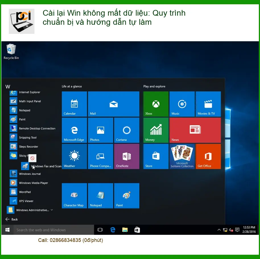 Windows Cài lại Win không mất dữ liệu: Chuẩn bị & Tự làm tại nhà