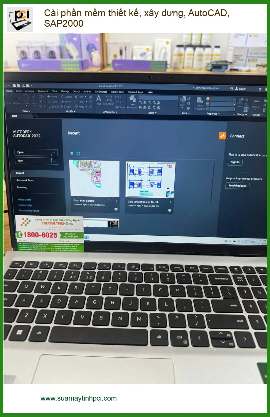 Anh Bình kỹ sư xây dựng tìm nơi cài AutoCAD, SAP2000 Quận Tân Bình nhanh ảnh thực tế 1