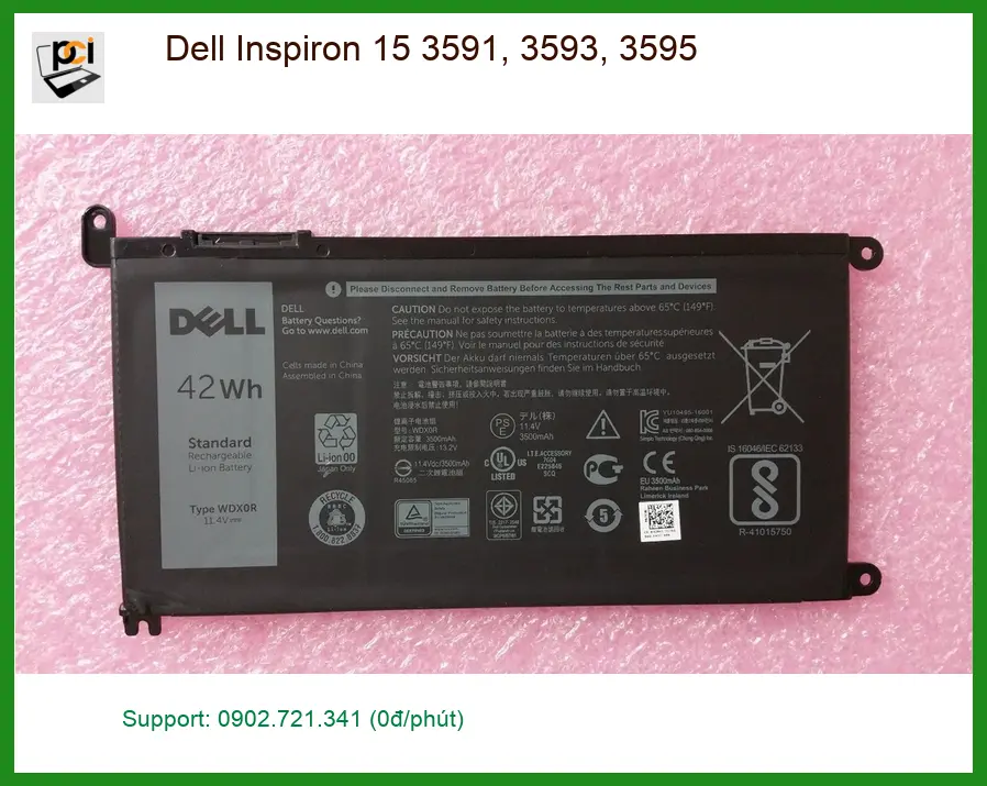 Pin Laptop DELL Inspiron 15 3591 3593 3595 - Trung tâm Thay Pin Laptop TPHCM Giá Rẻ