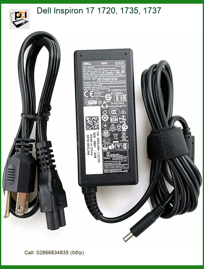 Sạc Laptop Dell Inspiron 17 1720, 1735 - Trung Tâm TPHCM Giá Tốt Nhất