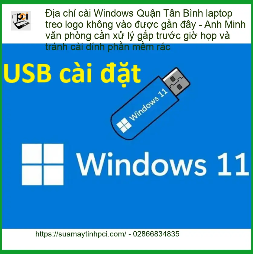 Cài Windows Quận Tân Bình laptop treo logo – Địa chỉ sửa gấp gần đây