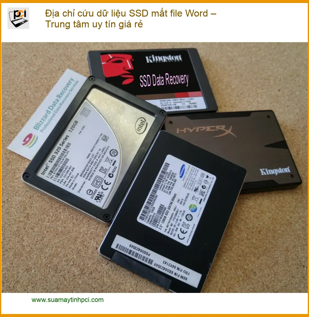 Khôi Phục Dữ Liệu SSD Mất File Word – Số điện thoại công ty xử lý gấp