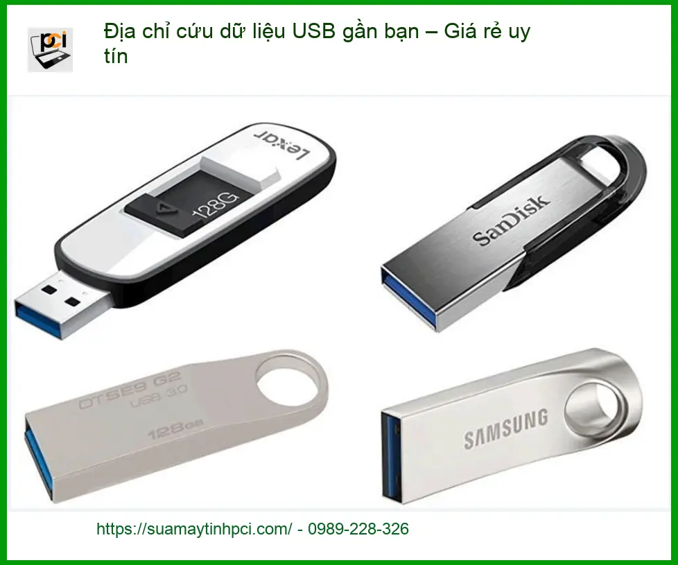 Khôi Phục Dữ Liệu USB – Cứu dữ liệu gần đây, gọi thợ lấy liền