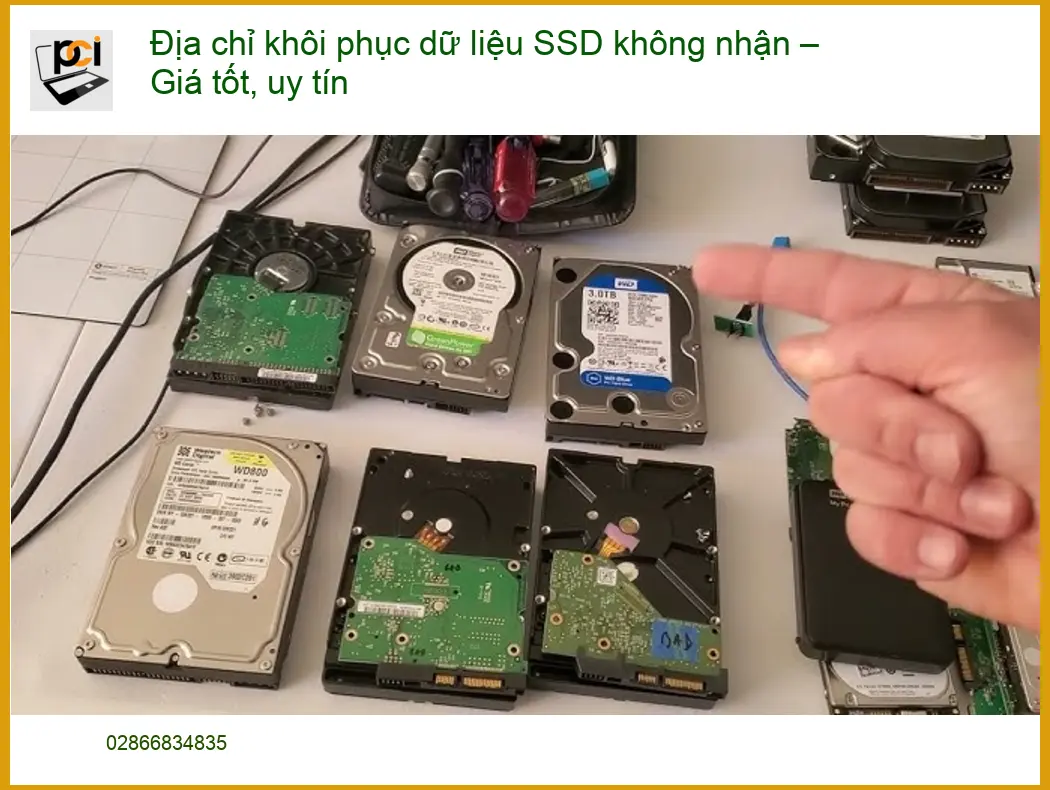 Khôi Phục Dữ Liệu SSD không nhận – Địa chỉ trung tâm uy tín TPHCM
