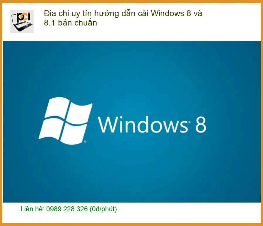 Windows cài 8 và 8.1 bản chuẩn – Địa chỉ trung tâm hỗ trợ gần đây