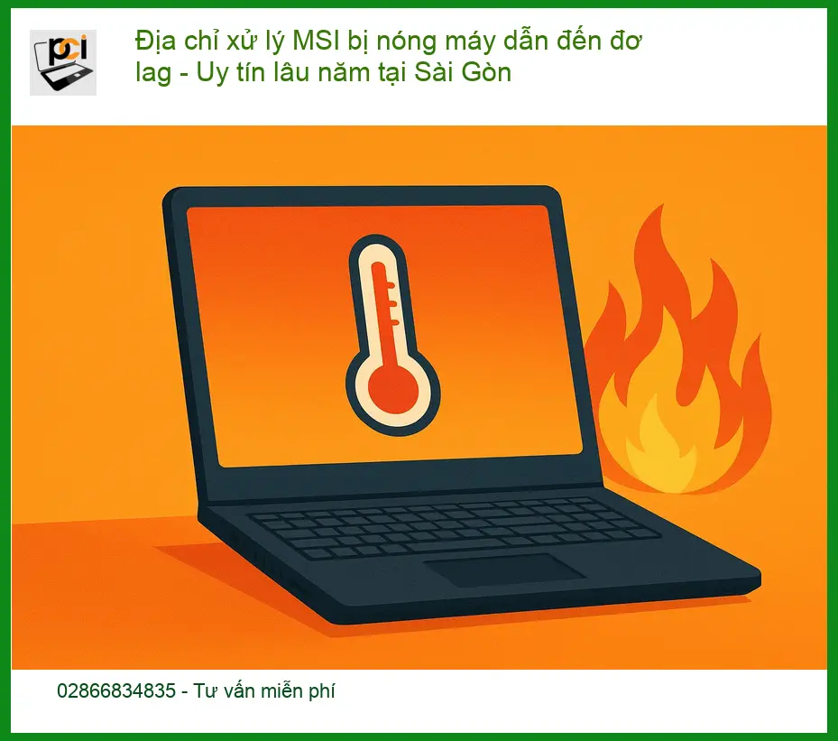 Sửa Laptop MSI nóng máy đơ lag – Địa chỉ trung tâm hỗ trợ TPHCM