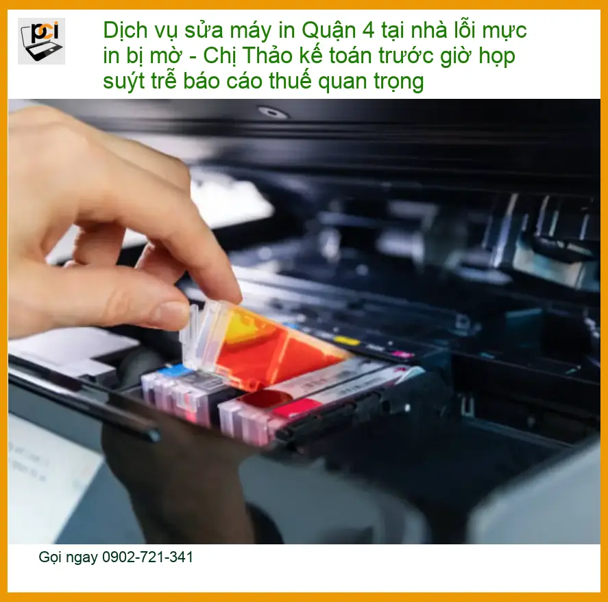Sửa Chữa Nạp Mực Máy In Quận 4 tại nhà – Điện thoại công ty xử lý gấp