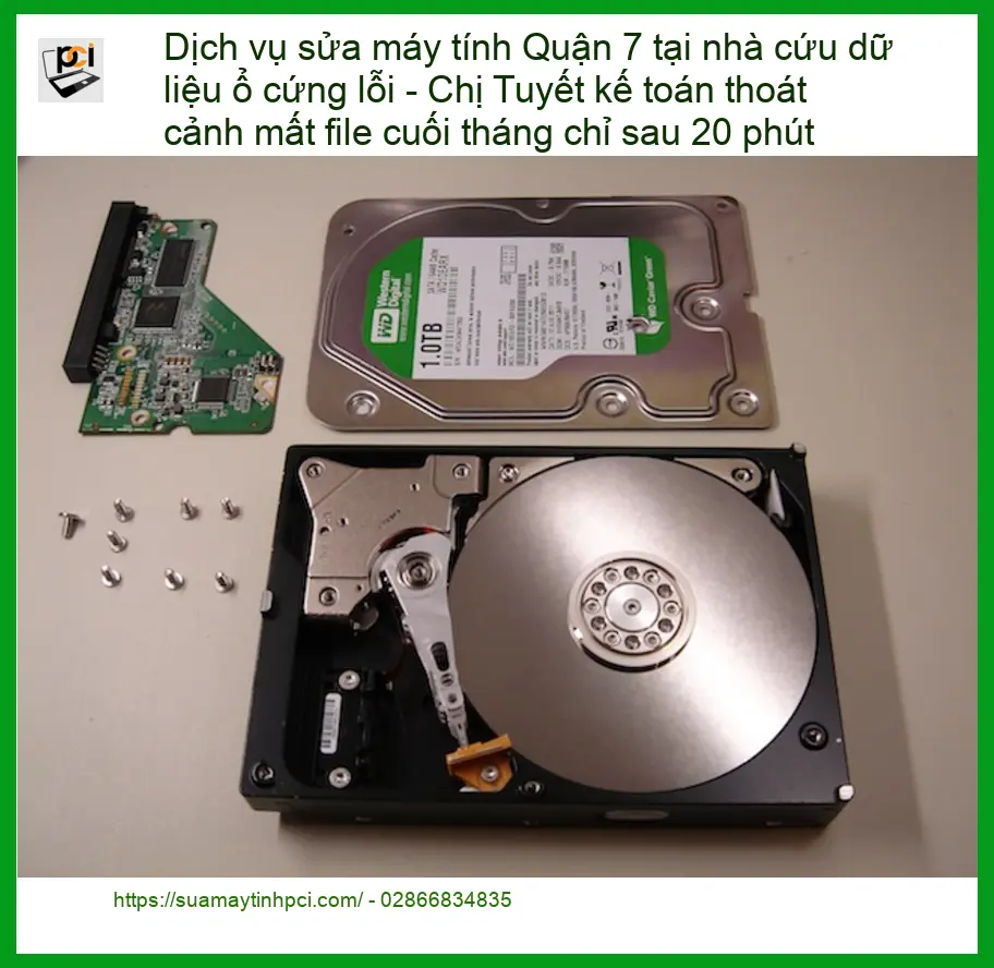 Sửa máy tính Quận 7 cứu dữ liệu ổ cứng lỗi – Khôi phục file cấp tốc PCI