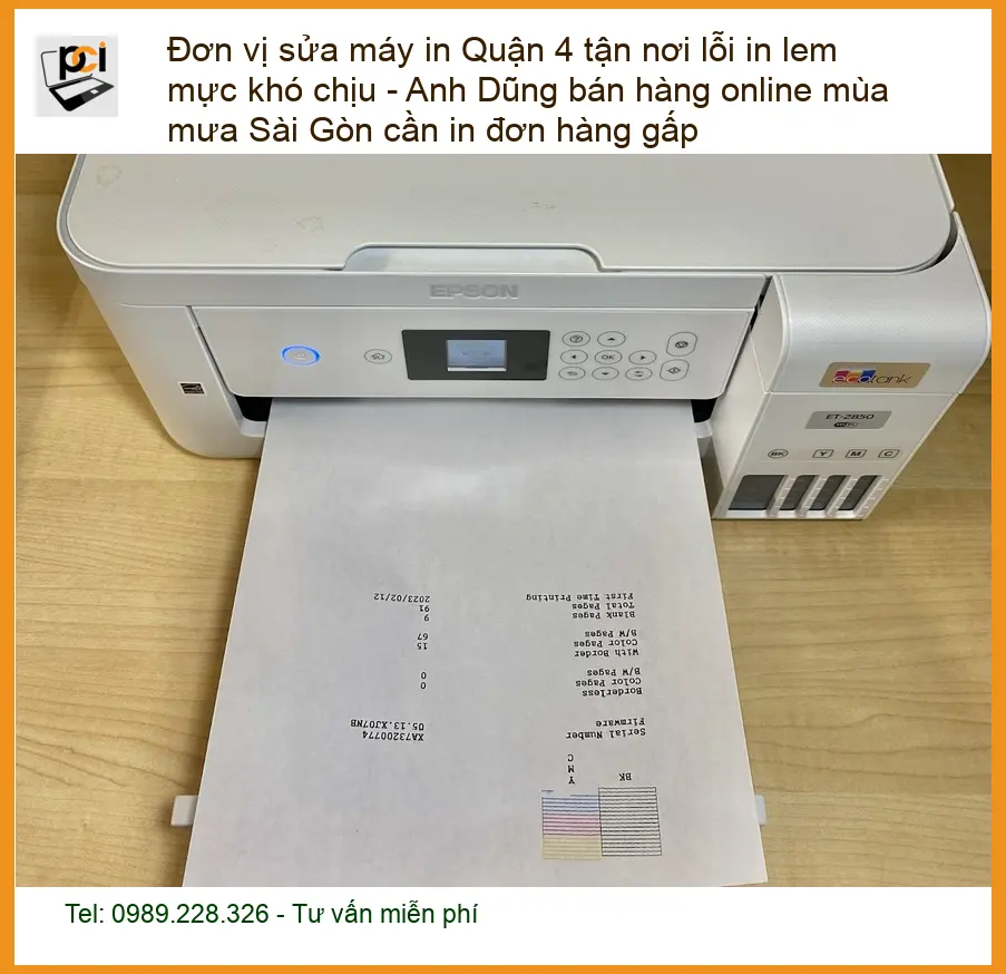 Sửa Chữa Nạp Mực Máy In Quận 4 tận nơi – Điện thoại công ty xử lý gấp