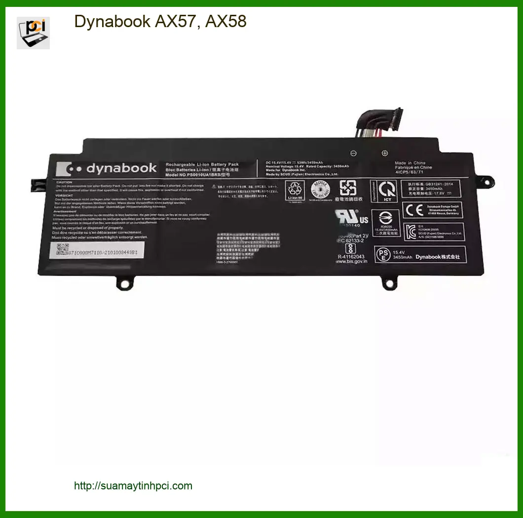 Pin Laptop Dynabook AX57, AX58 - Thay Lấy Ngay Giá Rẻ TPHCM