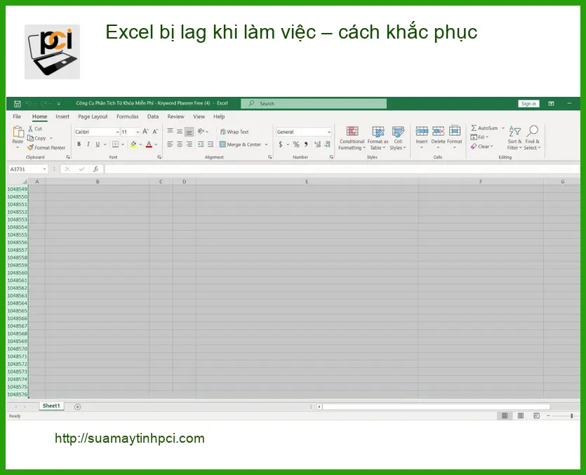 Văn phòng Excel bị lag khi làm việc – Địa chỉ trung tâm hỗ trợ gần đây