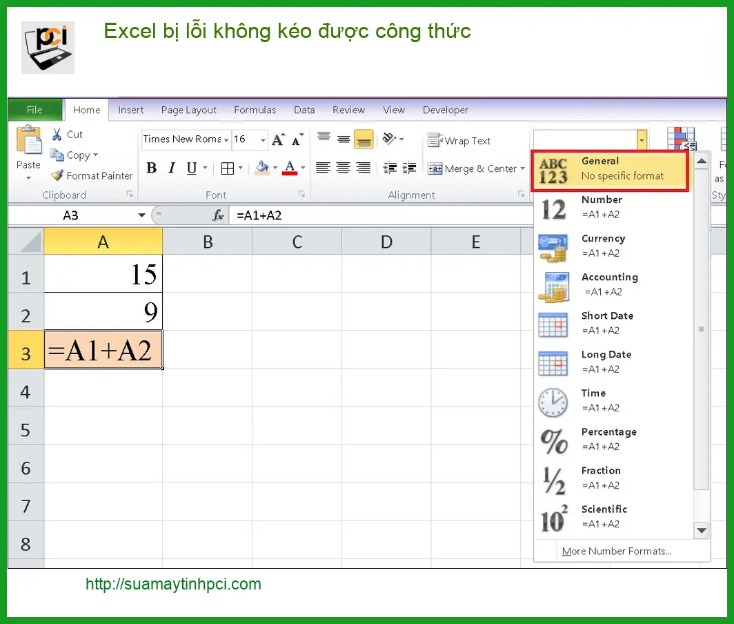 Văn phòng Excel bị lỗi không kéo được công thức – Cách tự xử lý tại nhà