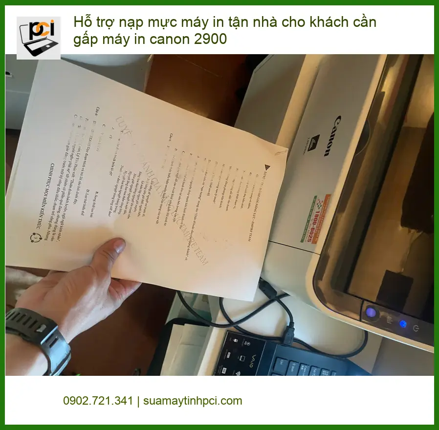 Dịch vụ nạp mực máy in Canon 2900 tận nhà Quận Phú Nhuận – Chị Quỳnh