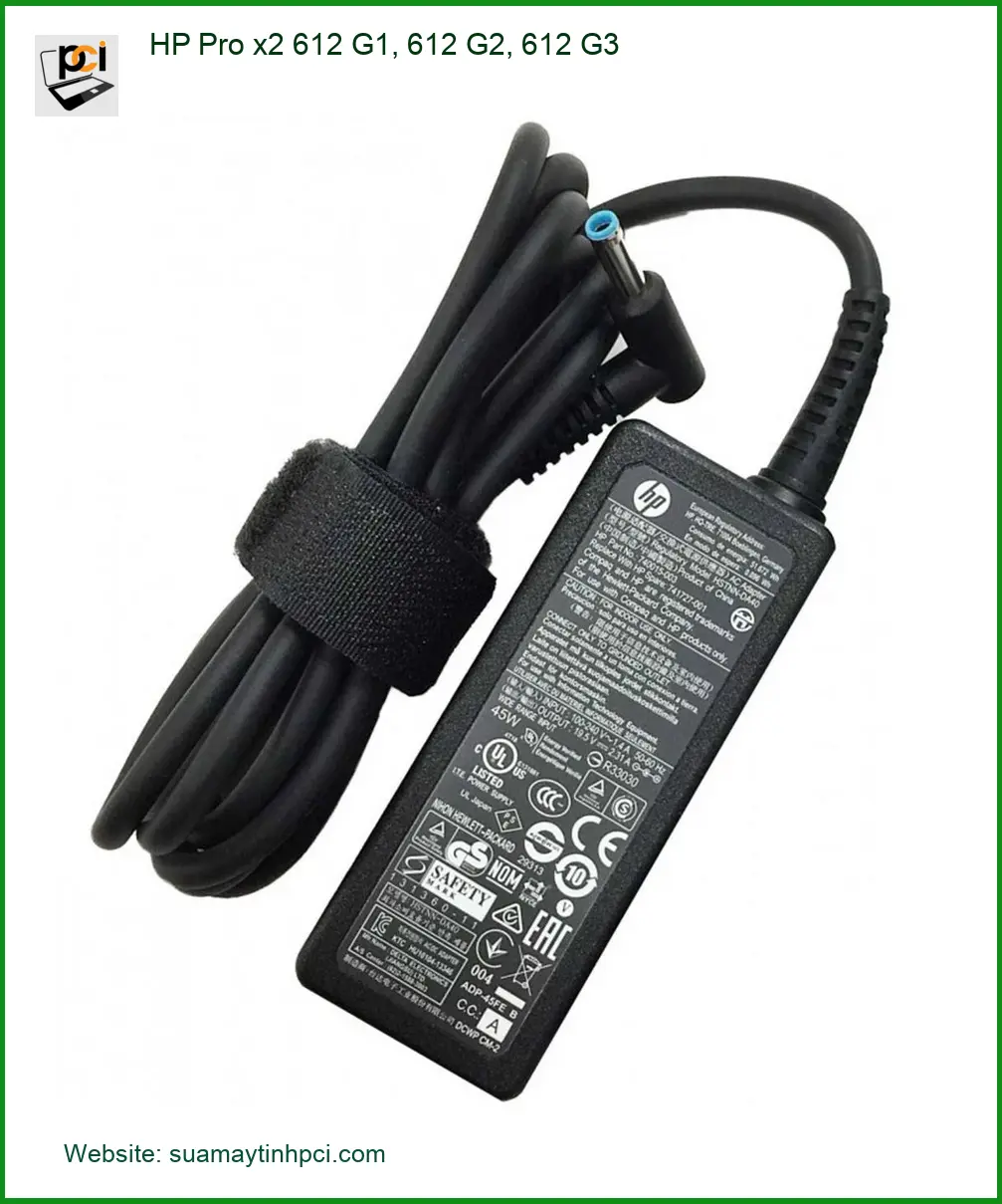 Sạc Laptop HP Pro x2 612 G1, G2, G3 - Sửa Nhanh Tại TPHCM Giá Rẻ