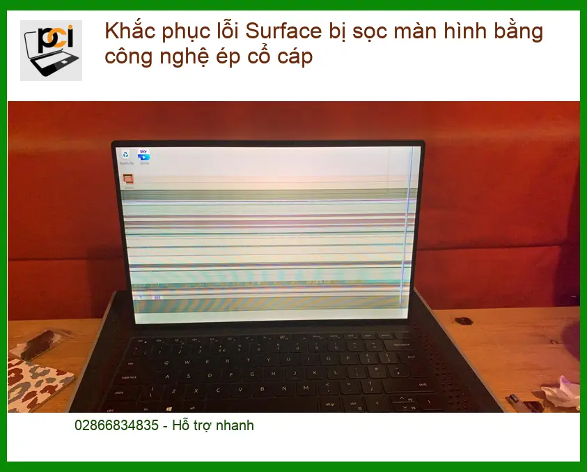 Khắc phục lỗi bị sọc màn hình bằng ép cổ cáp – Trung tâm sửa máy tính uy tín