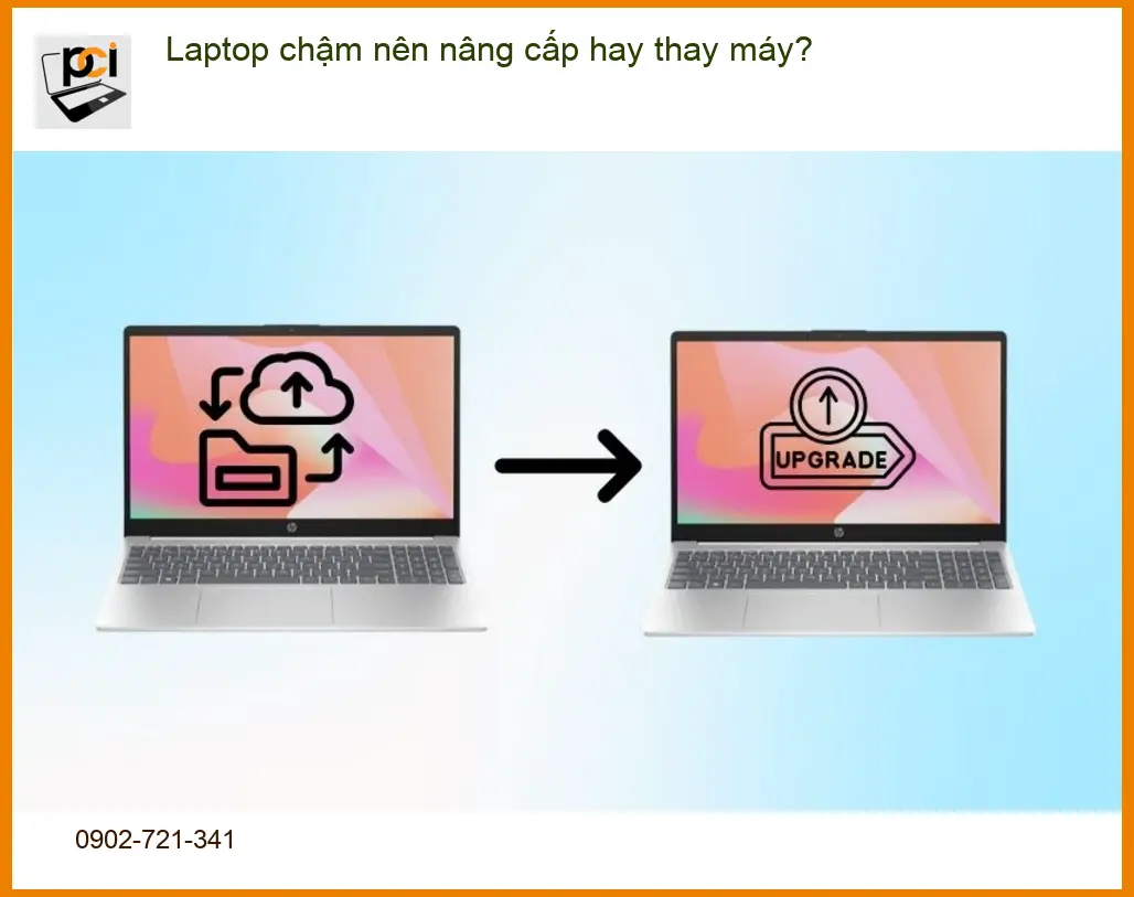 Laptop chậm nên nâng cấp hay thay máy? – Tư vấn chuyên gia PCI