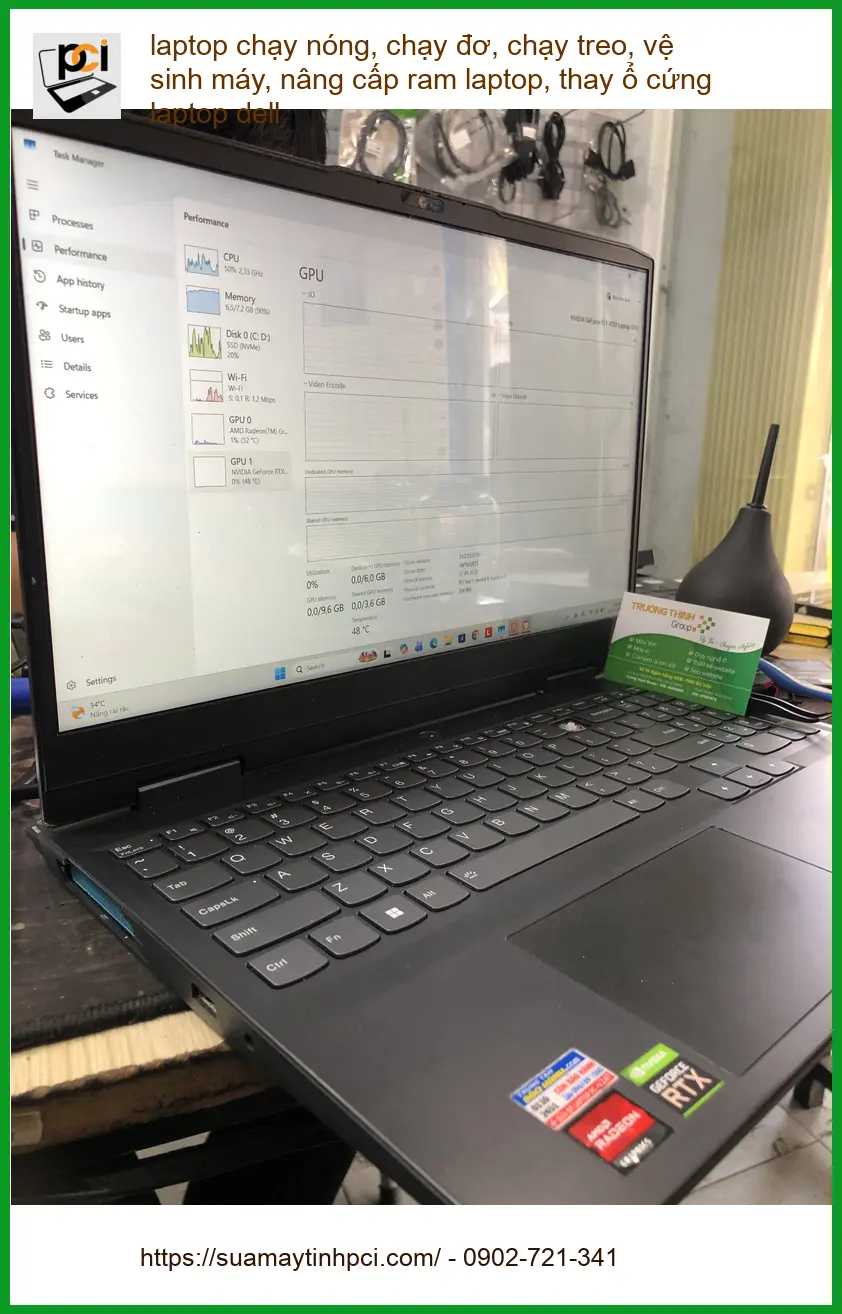 Anh Minh quản lý dự án gặp sự cố laptop Dell chạy nóng ở Bình Thạnh ảnh thực tế 1