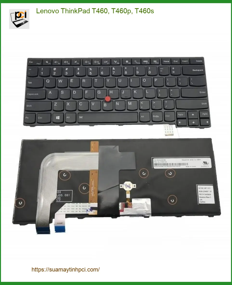 Bàn phím Laptop LENOVO ThinkPad T460, T460p, T460s | Thay Lấy Liền Giá Rẻ