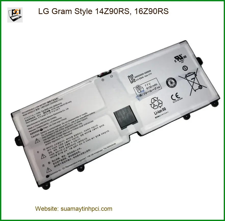Pin Laptop LG Gram Style 14Z90RS 16Z90RS - Thay Nhanh, Giá Rẻ Tại TPHCM