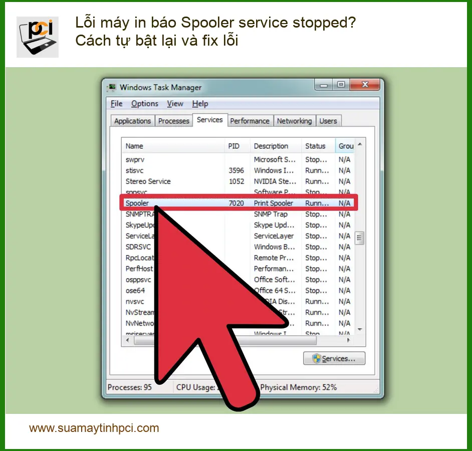 Lỗi máy in Spooler service stopped? Cách tự bật lại – Trung tâm hỗ trợ