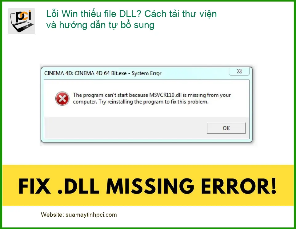 Lỗi Win thiếu file DLL? Cách tải, tự bổ sung – Trung tâm hỗ trợ gần đây