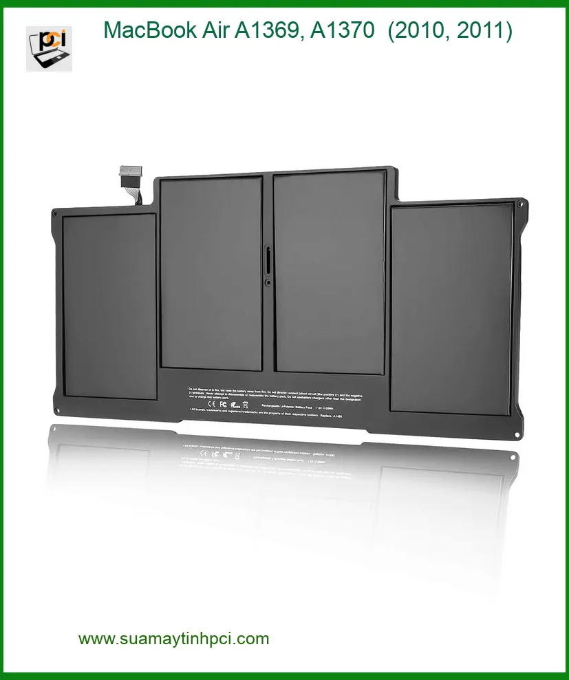Pin Laptop APPLE MacBook Air A1369, A1370 - Thay Giá Rẻ TPHCM Giao Nhanh