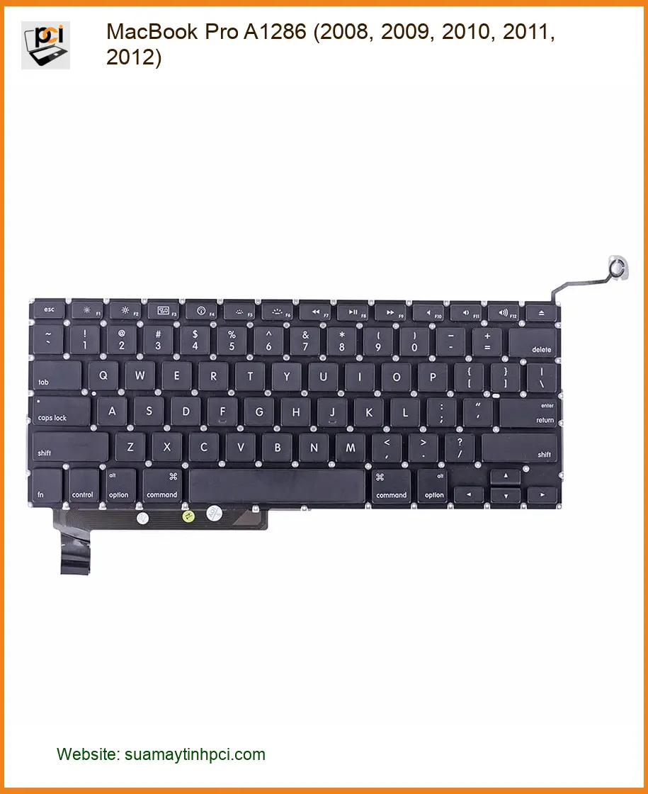 Bàn phím Laptop MacBook Pro A1286 - Thay Nhanh, Giá Rẻ, Lấy Ngay TPHCM
