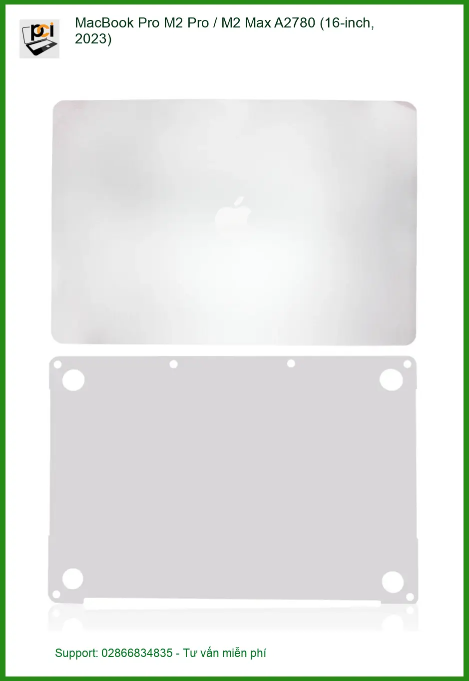 Vỏ Laptop APPLE MacBook Pro M2 / Max A2780 (16-inch)