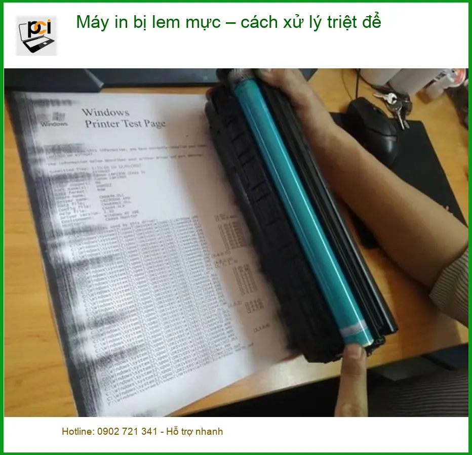 Thủ thuật Máy in bị lem mực – Xử lý triệt để, Trung tâm uy tín TPHCM