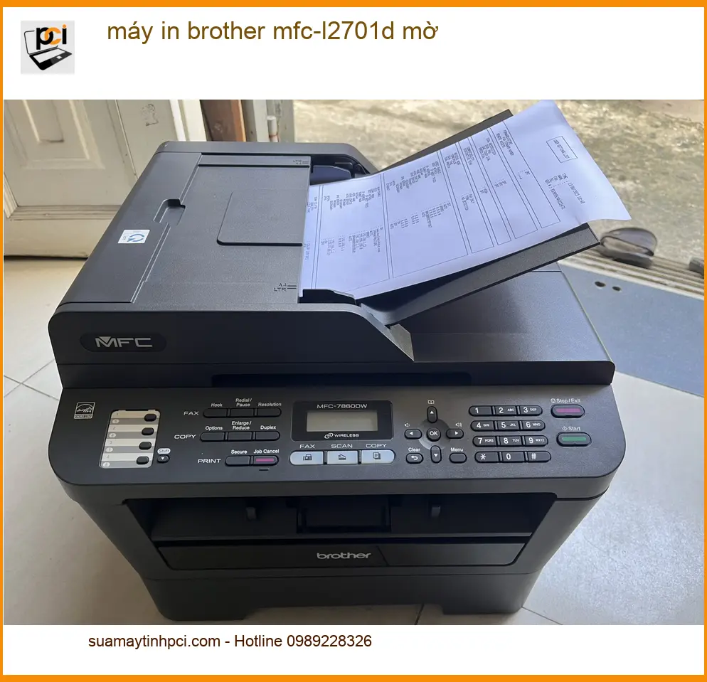 Sửa Chữa Nạp Mực Máy In Brother MFC-L2701D mờ – Gọi thợ xử lý gấp