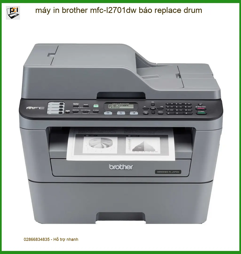 Sửa Máy In Brother MFC-L2701DW Lỗi Replace Drum – Thợ sửa nhanh