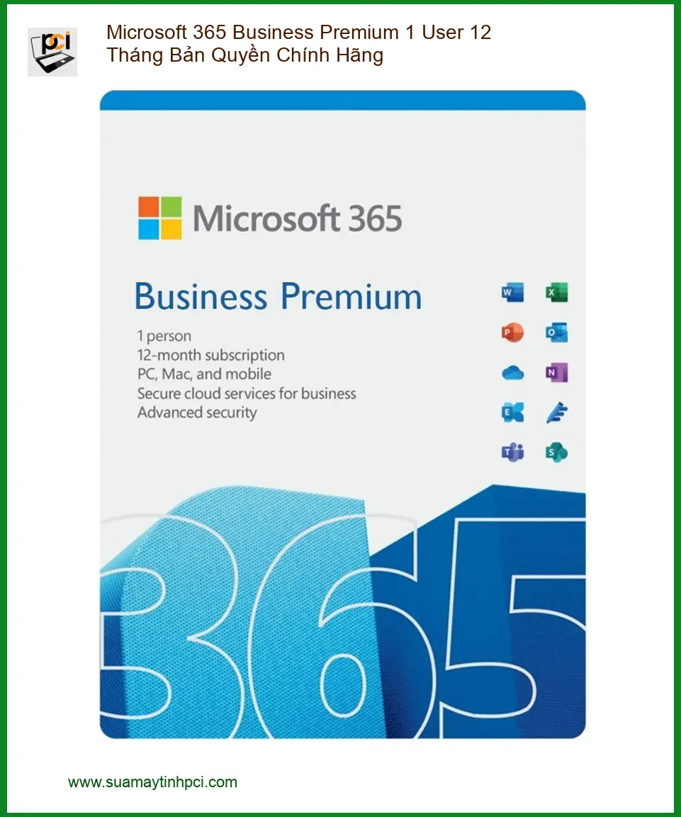 Office 365 Business Premium 1 User 12 Tháng - Cài Đặt TPHCM Nhanh Gọn