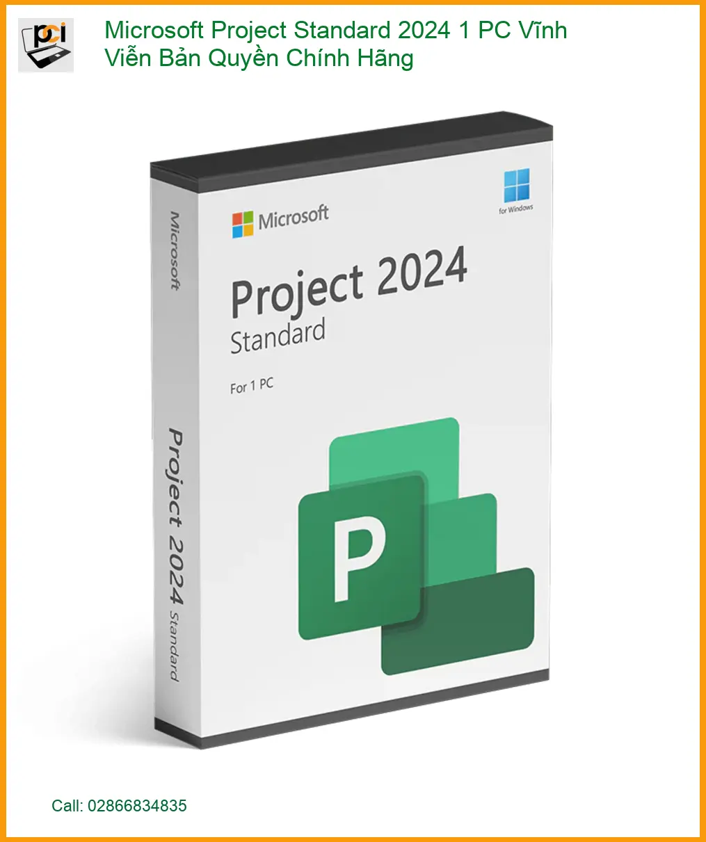 Bản Quyền Microsoft Project Standard Chính Hãng - Mua Kèm Cài Đặt Nhanh TPHCM