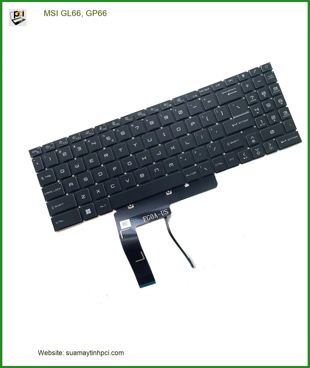 Thay Bàn phím Laptop MSI GL66 GP66 Chính Hãng - Lấy Liền Tại Trung Tâm TPHCM
