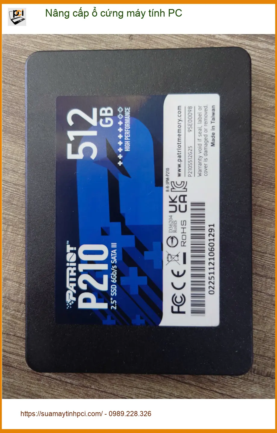 Anh Quân ở Quận 7 cần dịch vụ nâng cấp ổ cứng máy tính PC lấy ngay ảnh thực tế 1