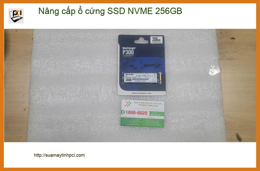 Chị Thủy văn phòng review dịch vụ nâng cấp SSD NVME 256GB Quận Bình Tân ảnh thực tế 1
