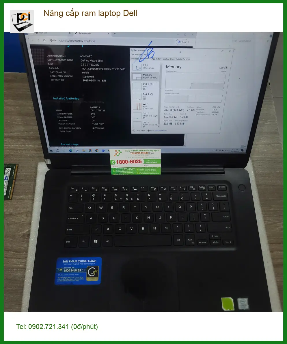 Chị Thúy kế toán tìm chỗ nâng cấp ram laptop Dell Quận Tân Bình lấy ngay