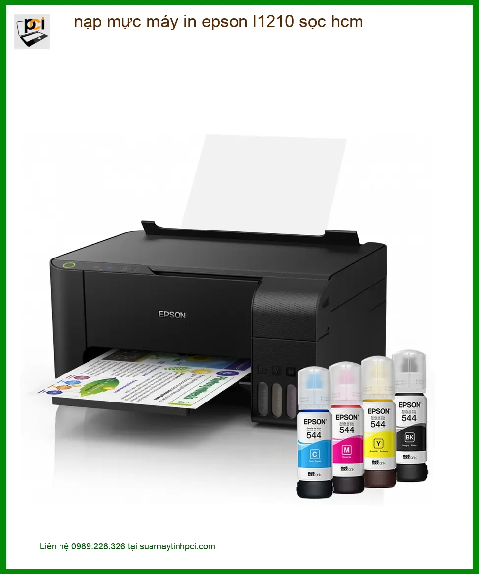 Nạp Mực Máy In Epson L1210 Sọc HCM Tận Nơi – Gọi Thợ Xử Lý Gấp
