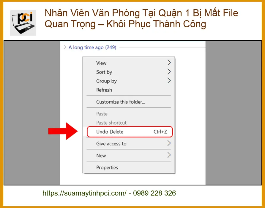 Sửa máy tính NVVP Quận 1 Mất File – Khôi Phục Dữ Liệu Uy Tín TPHCM